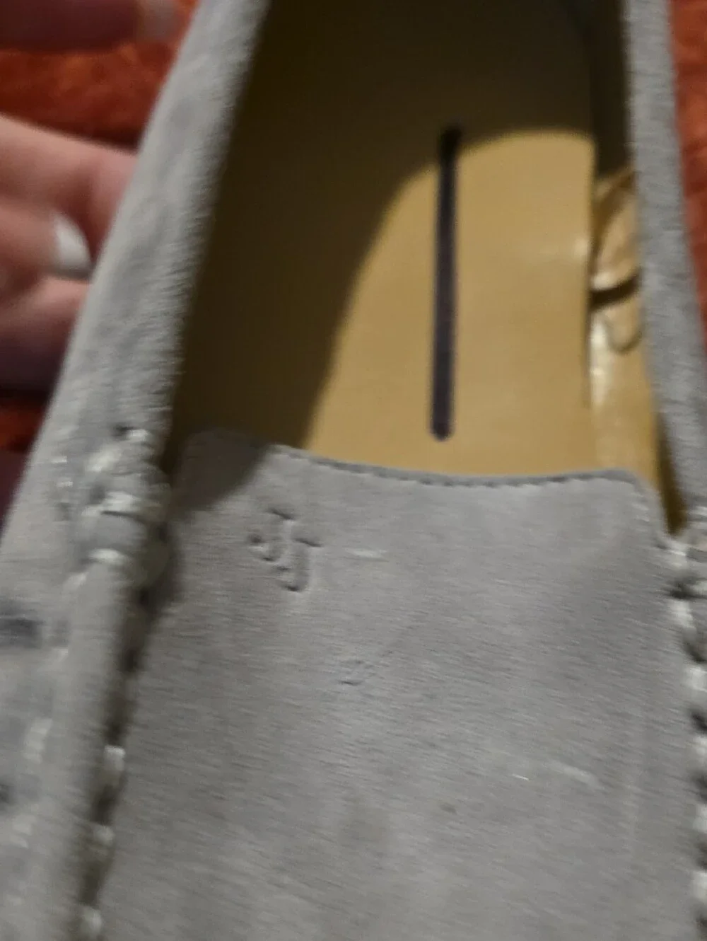 Janie and Jack Gray Suede Moccasin Flats